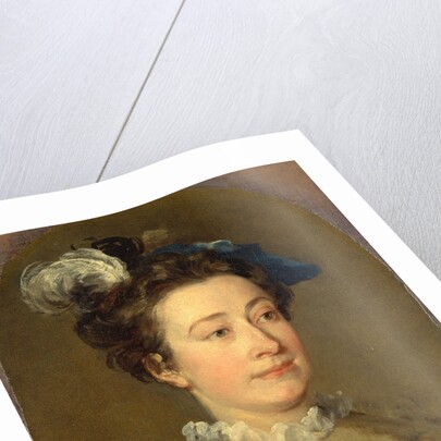 Girl in a Plumed Hat by William Hogarth