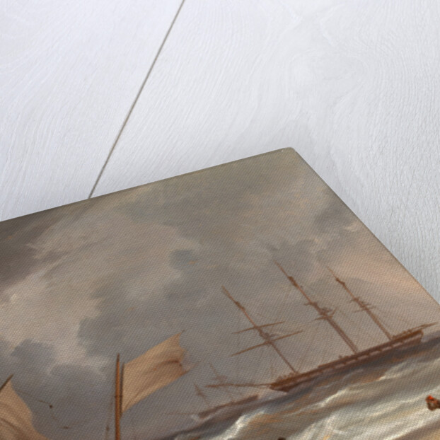 A Lugger Driving Ashore in a Gale by William Joy