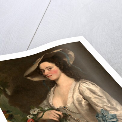 Portrait of a Woman A Woman in Shepherdess' Costume by George Knapton