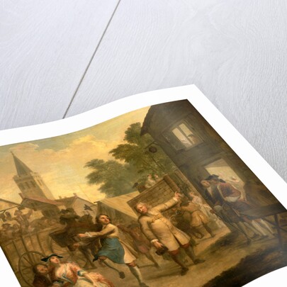 Hob Continues Dancing in Spite of his Father by John Laguerre