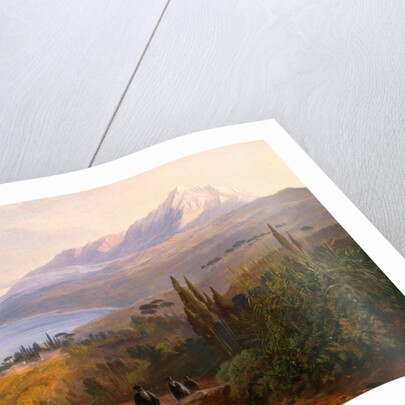 Mount Athos and the Monastery of Stavronikétes by Edward Lear