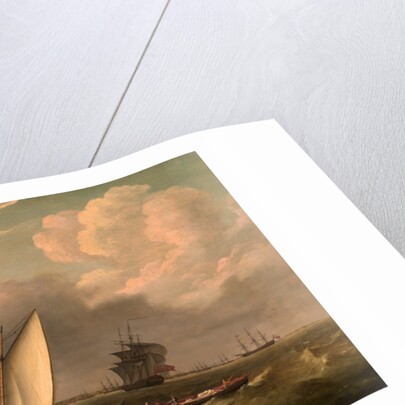 A Packet Boat Under Sail in a Breeze off the South Foreland by Thomas Luny