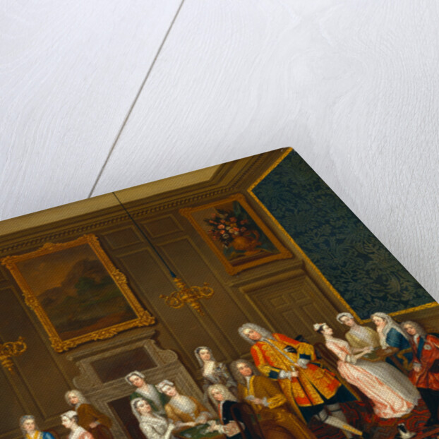 Tea Party at Lord Harrington's House, St. James's by Charles Philips