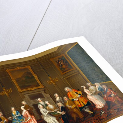 Tea Party at Lord Harrington's House, St. James's by Charles Philips