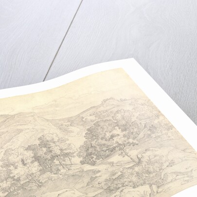 A View of Civitella from the Serpentara next to Olevano by Heinrich Reinhold