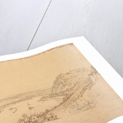 View of Koblenz with the Rhine and Fortress Ehrenbreitstein (recto), View of the Heidelberg Castle (verso) by Johann Adam Klein