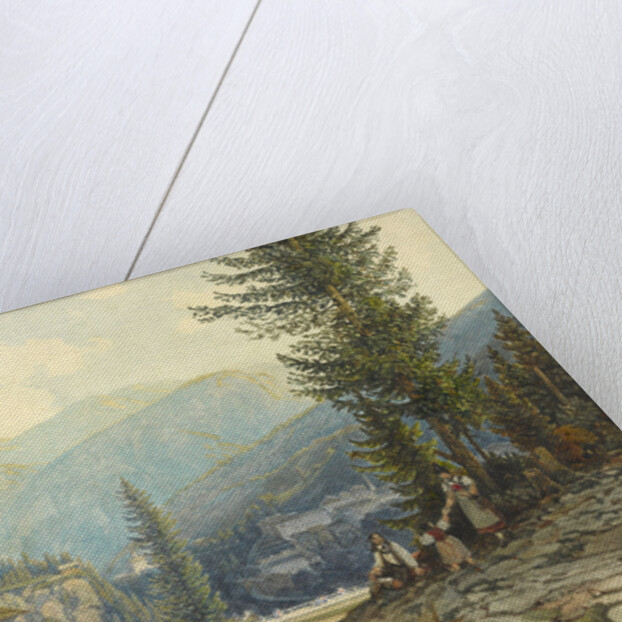 View of the Residence of Archduke Johann in Gastein Hot Springs by Thomas Ender