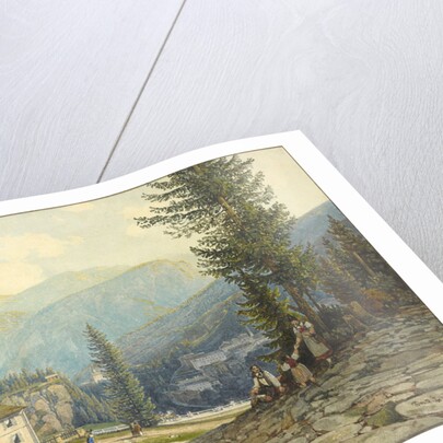 View of the Residence of Archduke Johann in Gastein Hot Springs by Thomas Ender