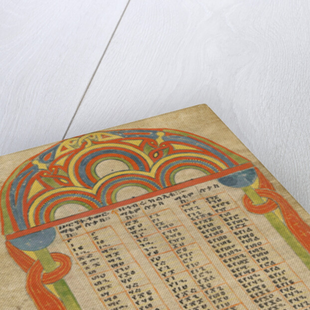 Canon Table Page by Anonymous