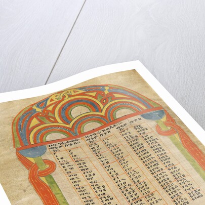 Canon Table Page by Anonymous