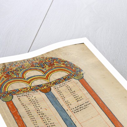 Canon Table Page by Anonymous