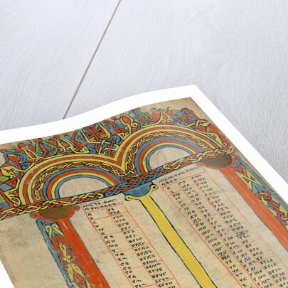 Canon Table Page by Anonymous