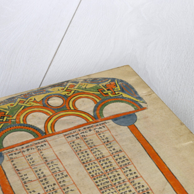 Canon Table Page by Anonymous