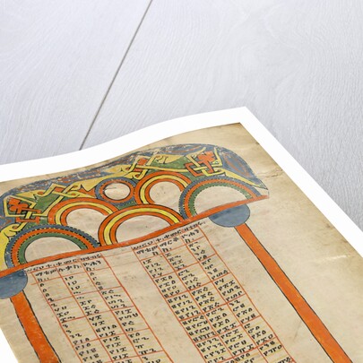 Canon Table Page by Anonymous