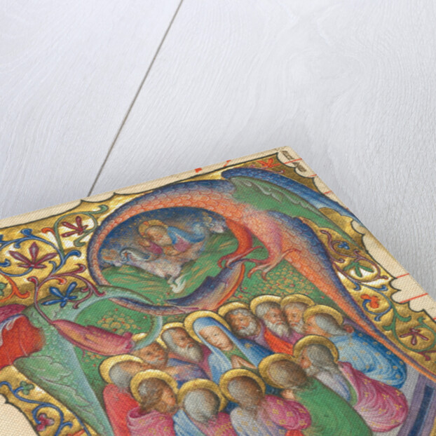 Initial A: Pentecost by Stefano da Verona