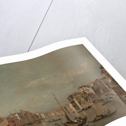 The Grand Canal in Venice with Palazzo Bembo by Francesco Guardi