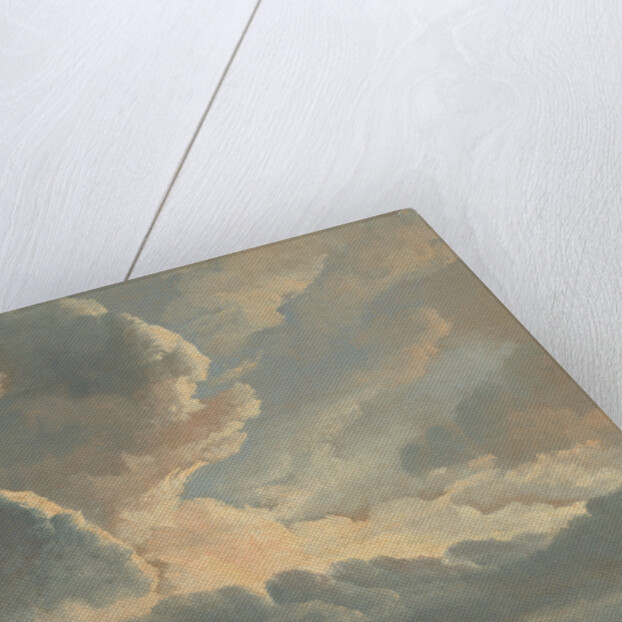 Study of Clouds with a Sunset near Rome by Simon Alexandre Clément Denis