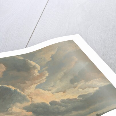 Study of Clouds with a Sunset near Rome by Simon Alexandre Clément Denis