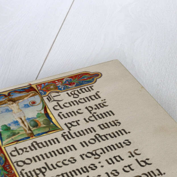 Initial T: The Crucifixion by Matteo da Milano