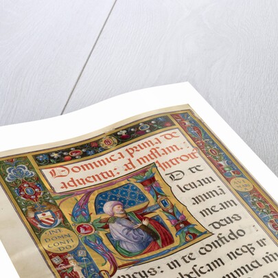 Initial A: King David by Matteo da Milano