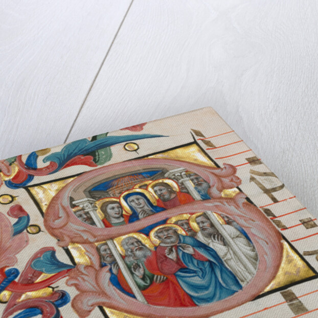 Initial S: Pentecost by Niccolò di Giacomo da Bologna