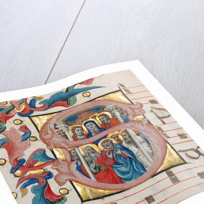 Initial S: Pentecost by Niccolò di Giacomo da Bologna
