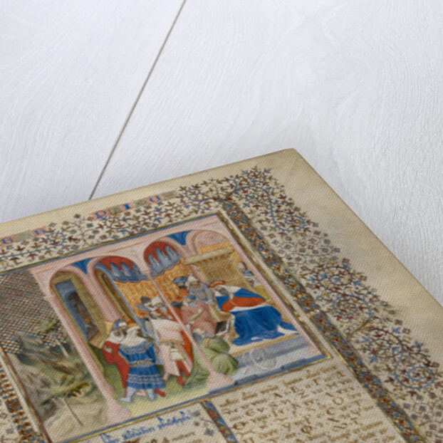 Alchandreus Presents His Work to a King by Virgil Master