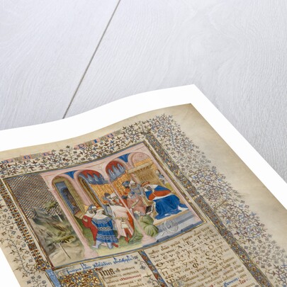 Alchandreus Presents His Work to a King by Virgil Master