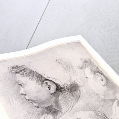 Three Studies of the Head of a Youth by Francesco Salvator Fontebasso