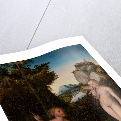 A Faun and His Family with a Slain Lion by Lucas Cranach the Elder