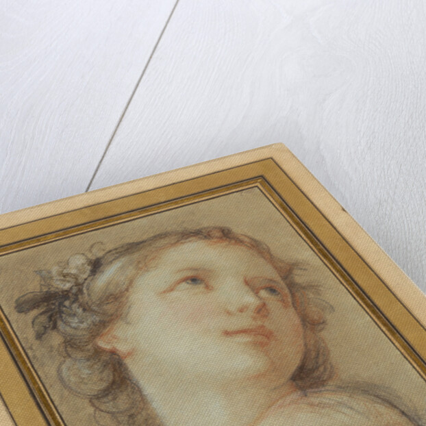 Head of a bacchante by Charles-Joseph Natoire