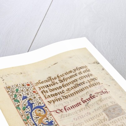 Decorated Text Page by Anonymous