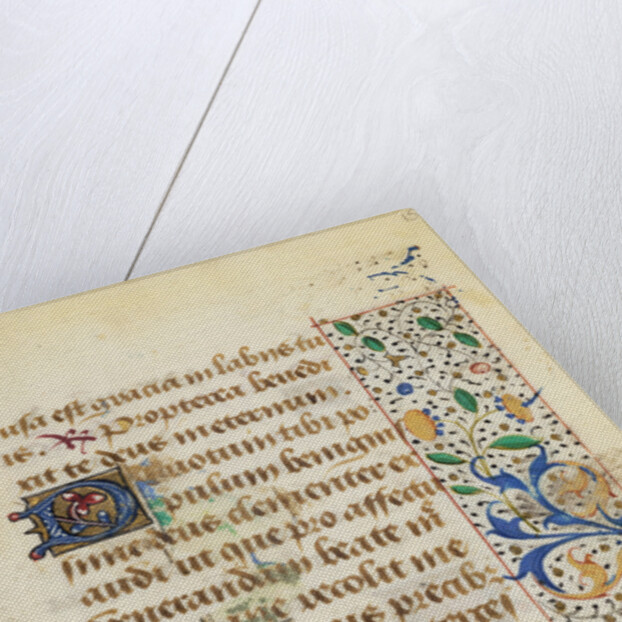 Decorated Text Page by Anonymous