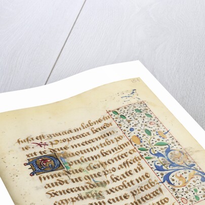 Decorated Text Page by Anonymous