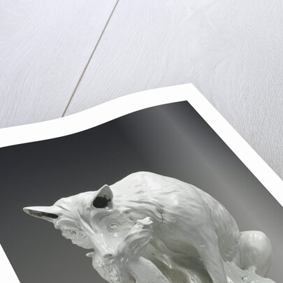 A Fox with a Chicken by Meissen Porcelain Manufactory