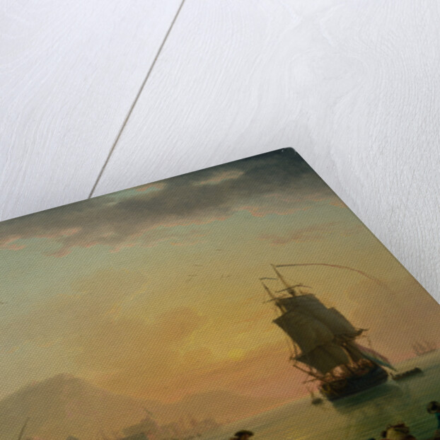 A Calm at a Mediterranean Port by Claude-Joseph Vernet