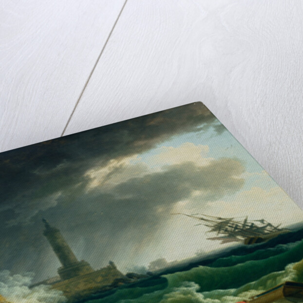 A Storm on a Mediterranean Coast by Claude-Joseph Vernet