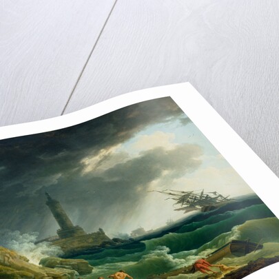 A Storm on a Mediterranean Coast by Claude-Joseph Vernet