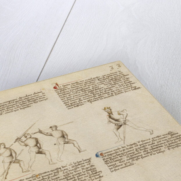 Combat with Sword, Staff, and Lance by Fiore Furlan dei Liberi da Premariacco