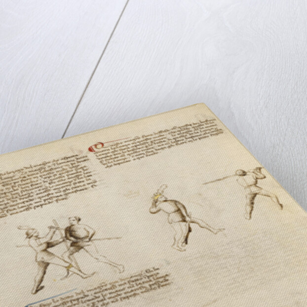 Combat with Dagger and Staff by Anonymous