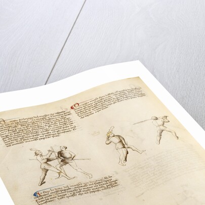 Combat with Dagger and Staff by Anonymous