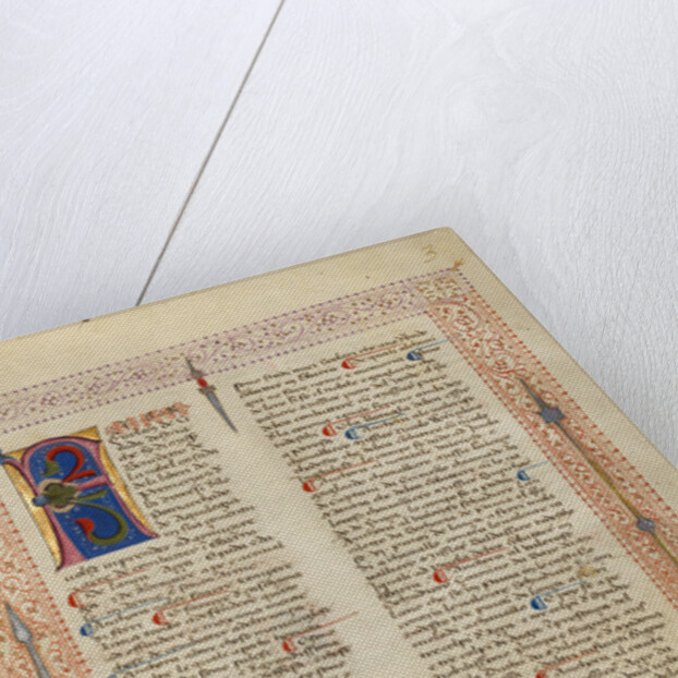Decorated Text Page by Fiore Furlan dei Liberi da Premariacco