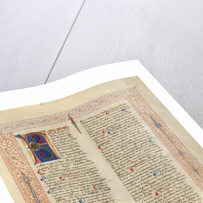 Decorated Text Page by Fiore Furlan dei Liberi da Premariacco