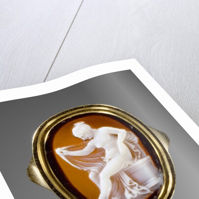 Cameo set into a ring Hermaphrodite by by Protarchos