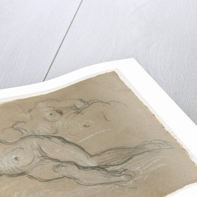 Two Studies of a Reclining Female Nude by Domenico Tintoretto