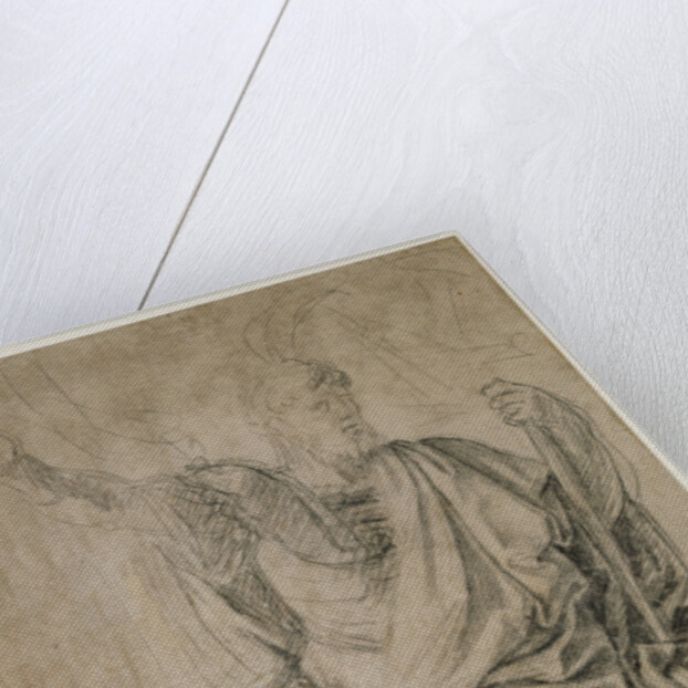 Study for the figure of Astasius by Eustache Le Sueur