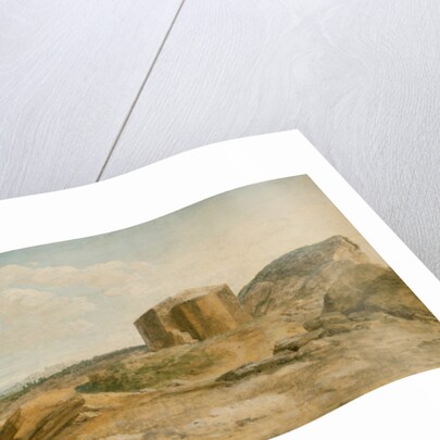 View of the Ruins of the Temple of Ceres in the Valley of Agrigento by Jean-Pierre-Louis-Laurent Hoüel