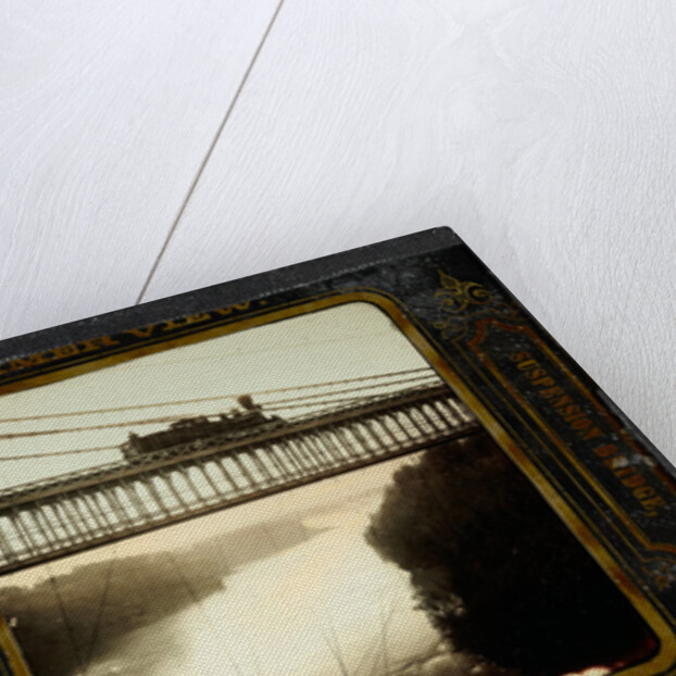Niagara Falls, Summer View, Suspension Bridge, and Falls in the Distance by Langenheim Brothers [Frederick and William Langenheim]