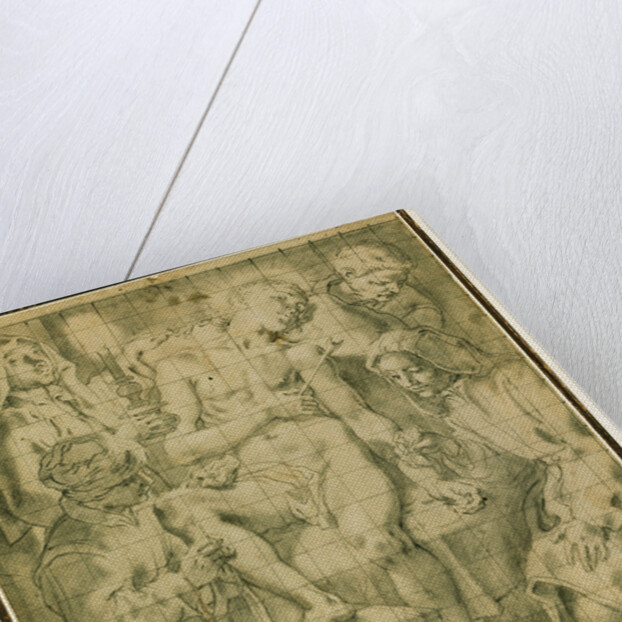 Figures Tending to the Wounded Saint Sebastian by Andrea Lilio