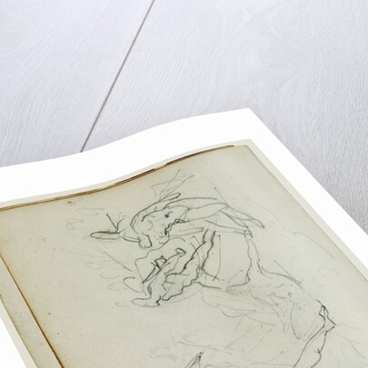 Studies of nude men in combat by Théodore Géricault